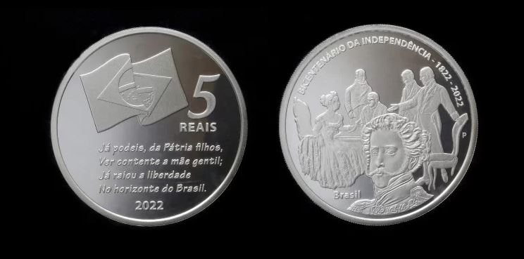 Banco Central anuncia moeda de 5 reais em comemoração aos 200 anos da primeira constituição